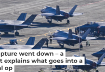 U.S. military fighter jets sit on the tarmac at José Aponte de la Torre Airport in Puerto Rico, on Jan. 3, 2026. Miguel J. Rodriguez Carrillo / AFP via Getty Images